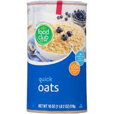 Food Club - Quick Oats 18oz