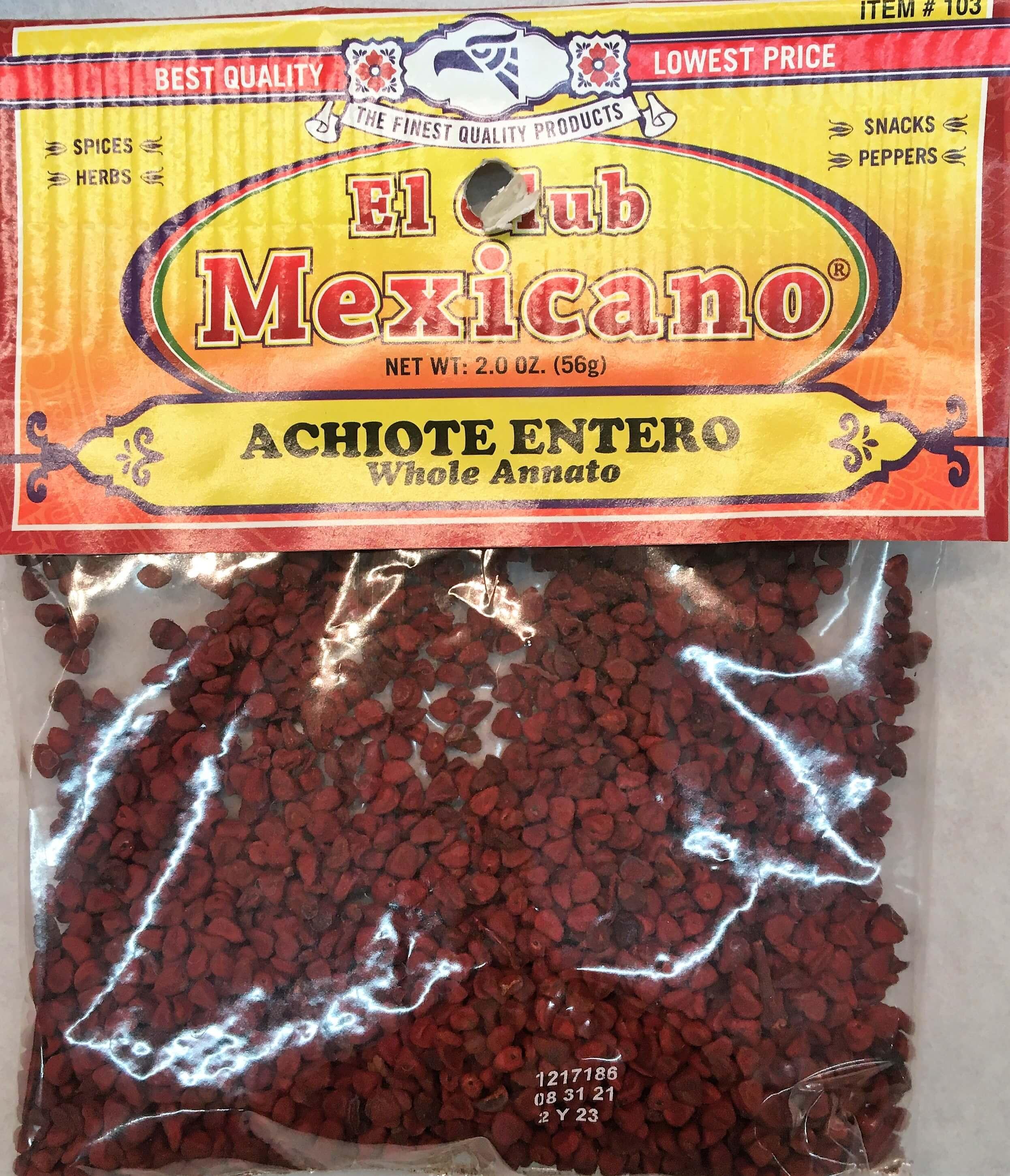 El Club Mexicano - Whole Annato 2 oz.