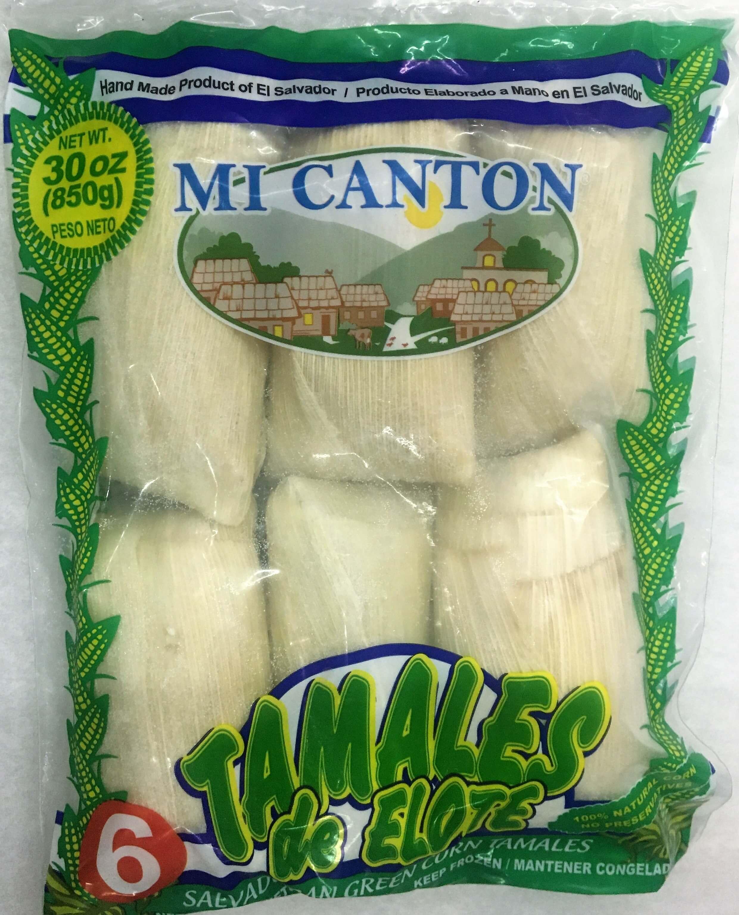 Mi Canton - Frozen Green Corn Tamales 6 units.