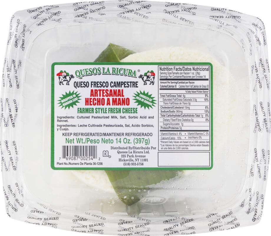 Quesos La Ricura - Farmer Style Fresh Cheese 14 oz