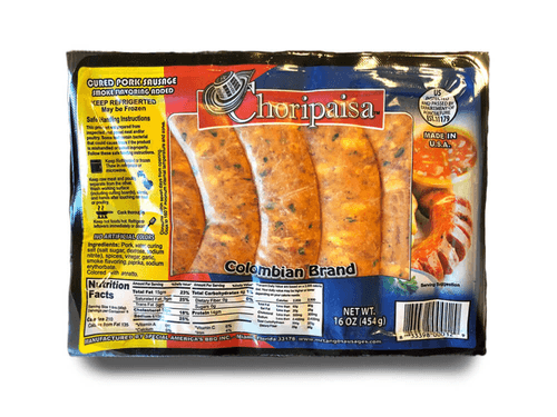 Choripaisa - Cured Pork Sausage 16 oz