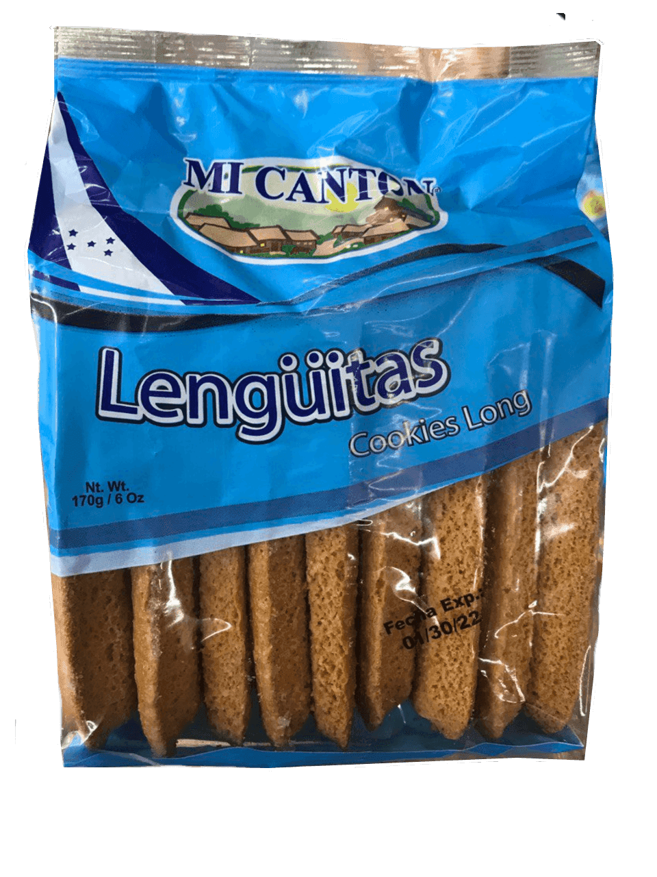 Mi Canton - Lenguitas Cookies Long  10Ct 6oz