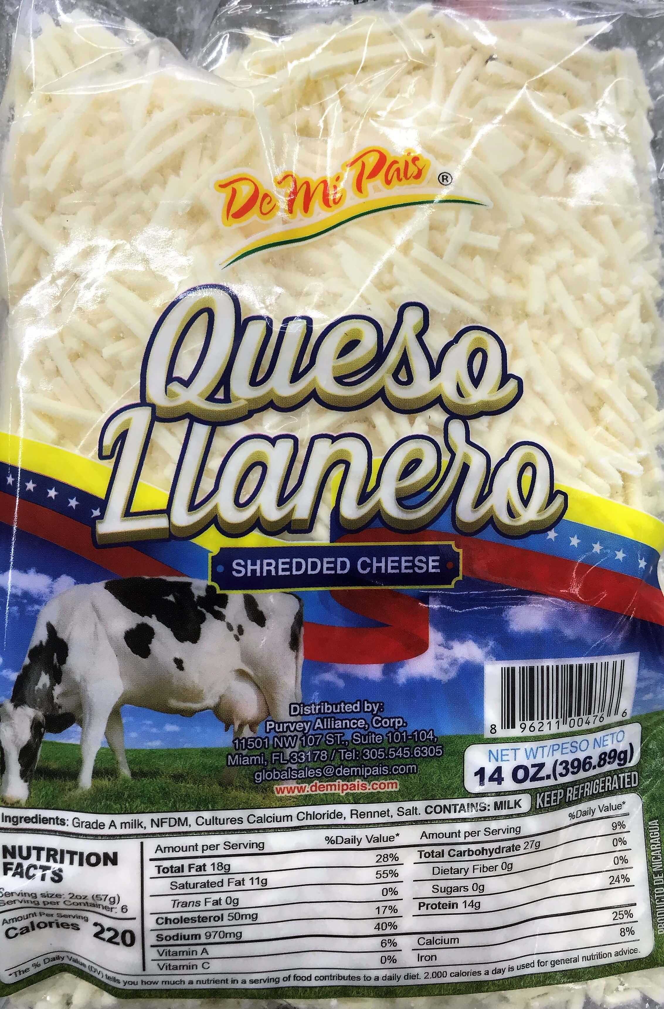 De Mi Pais - Shredded Cheese 14 oz