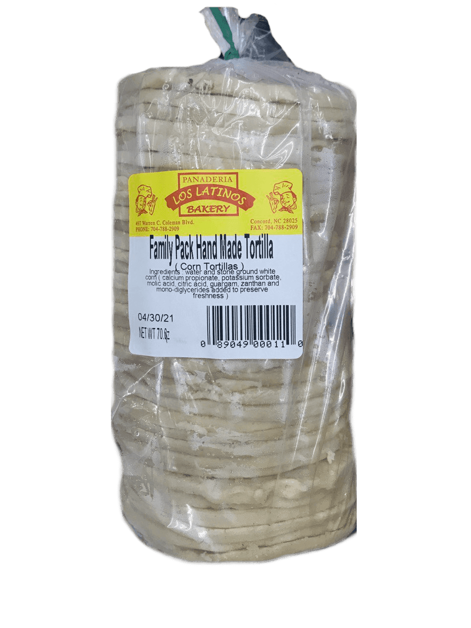 Los Latinos - Frozen Corn Tortilla 70oz