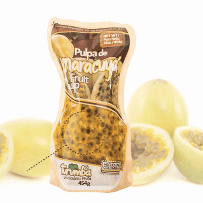 Turumba - Fruit Pulp Passion Fruit Flavor 454g.