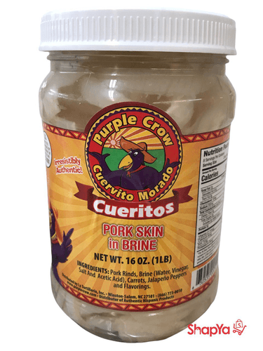 Cuervito Morado - Pork Skin in Brine 16oz