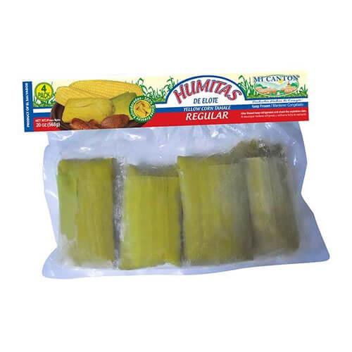 Mi Canton - Yellow Corn Tamale Regular 20oz, 4 units.