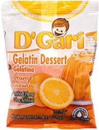 D'Gari - Orange Gelatin Dessert 4.2oz