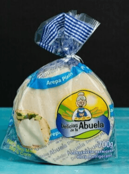 Delicias de la Abuela - Frozen White Arepa Plain 24.6oz 5ct