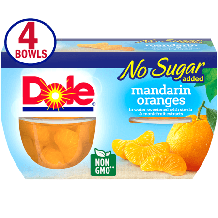 Dole - Fruit Bowls Mandarin Oranges No Sugar 4 ct/4oz each