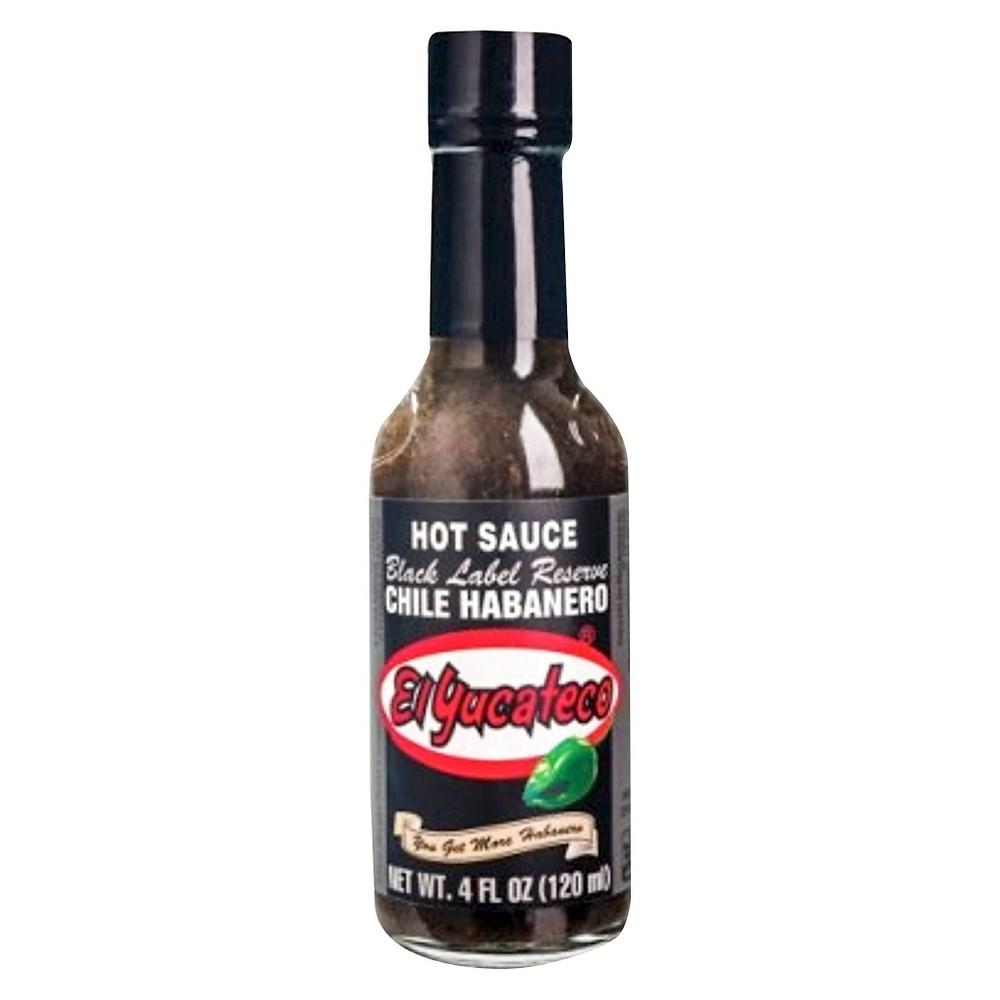 El Yucateco - Black Label Chile Habanero Hot Sauce, 4 oz