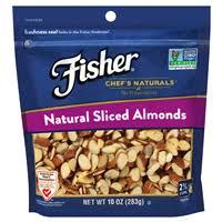 Fisher Recipe - Chef's Naturals Natural Sliced Almonds 10.00 oz