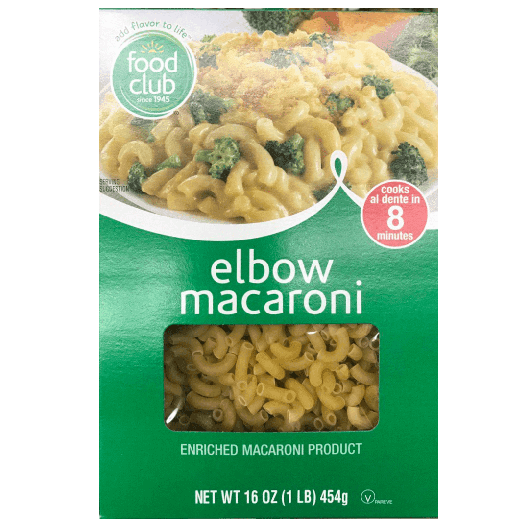 Food Club - Elbow Macaroni 16oz Box