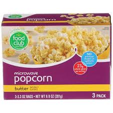 Food Club - Microwave Popcorn Butter 3Pack 9.9oz