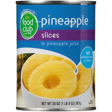 Food Club - Pineapple Slices in Juice 20oz