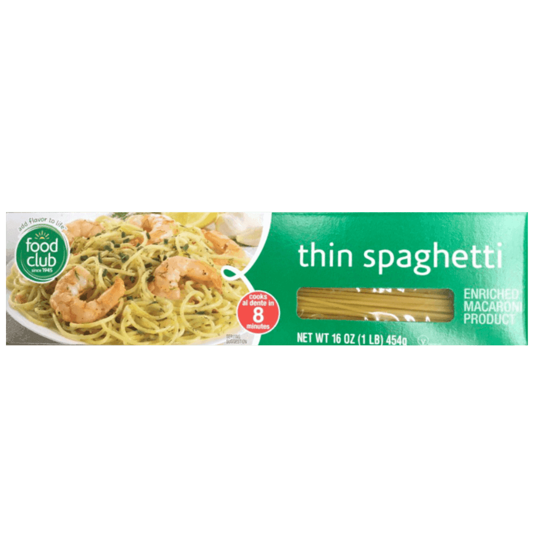 Food Club - Thin Spaghetti 16oz