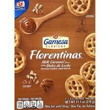 Gamesa - Florentinas Milk Caramel Flavor Cookies 4ct/2.78oz Packs