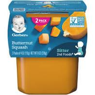 Gerber - Sitter 2nd Foods Butternut Squash Baby Meals Tubs - 2ct/4o