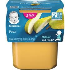 Gerber - Sitter 2nd Foods Pear Baby Meals Tubs - 2ct/4oz