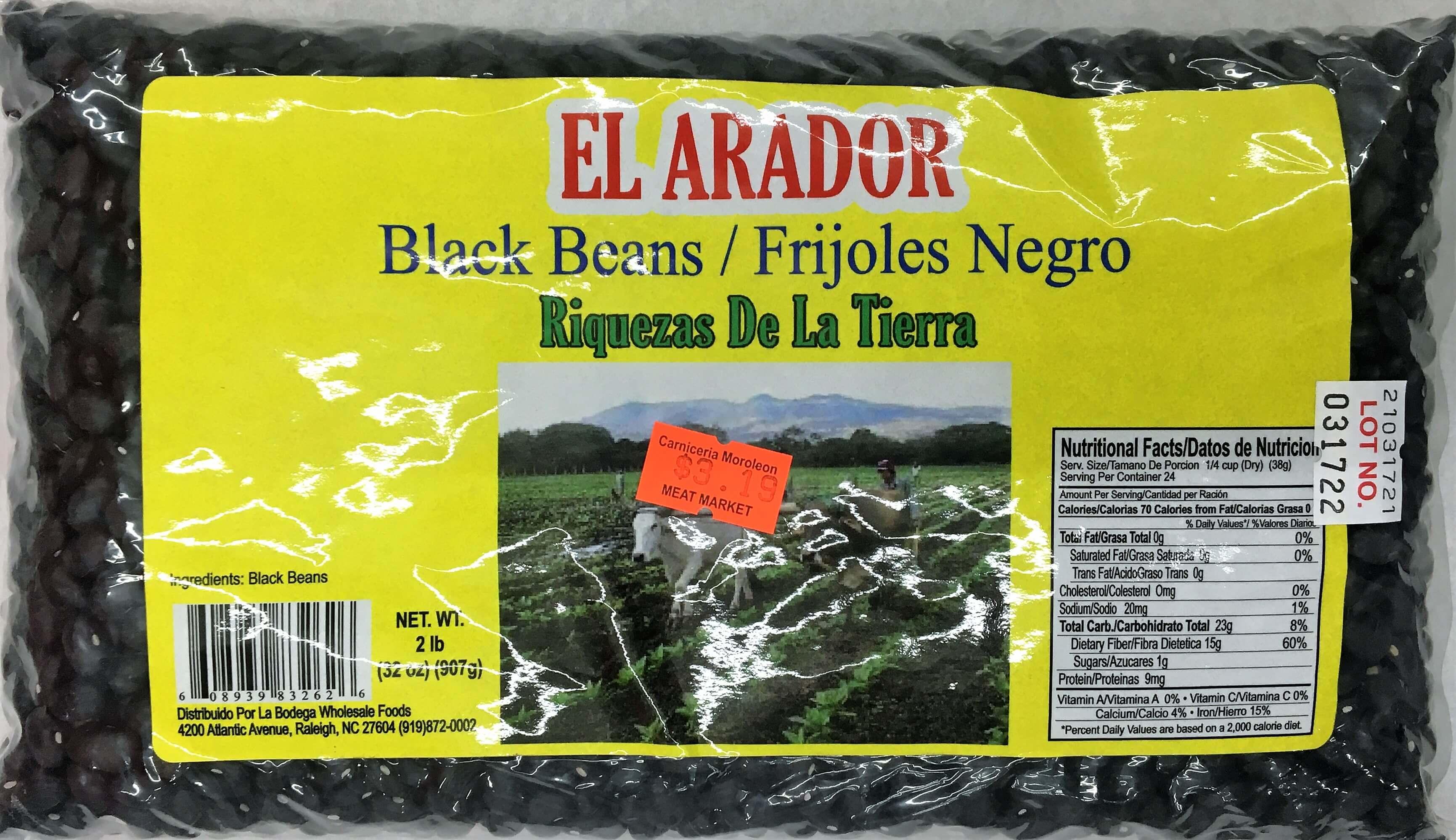 El Arador - Black Beans 32oz.