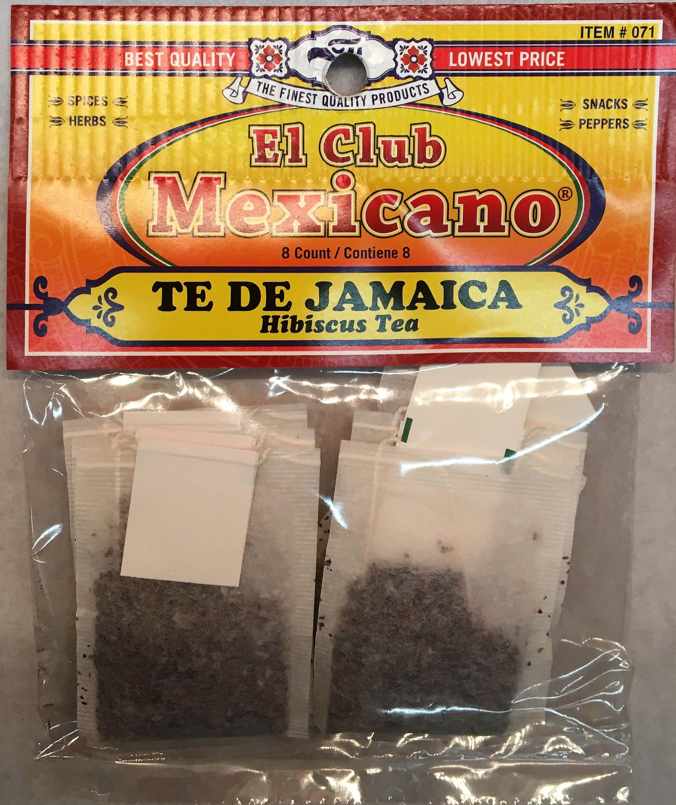 El Club Mexicano - Hibiscus Tea 8 count.