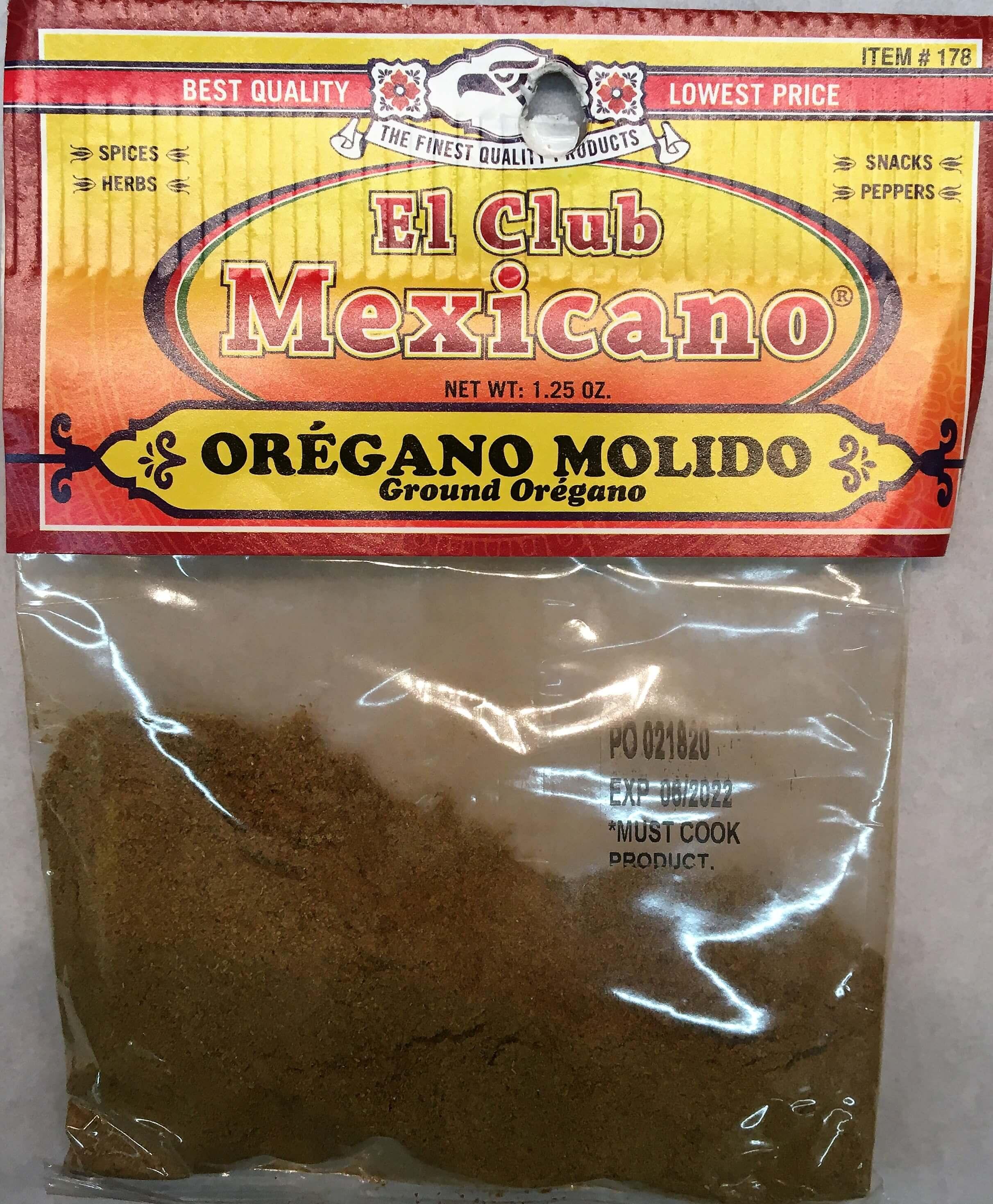 El Club Mexicano - Ground Oregano 1.25 oz.