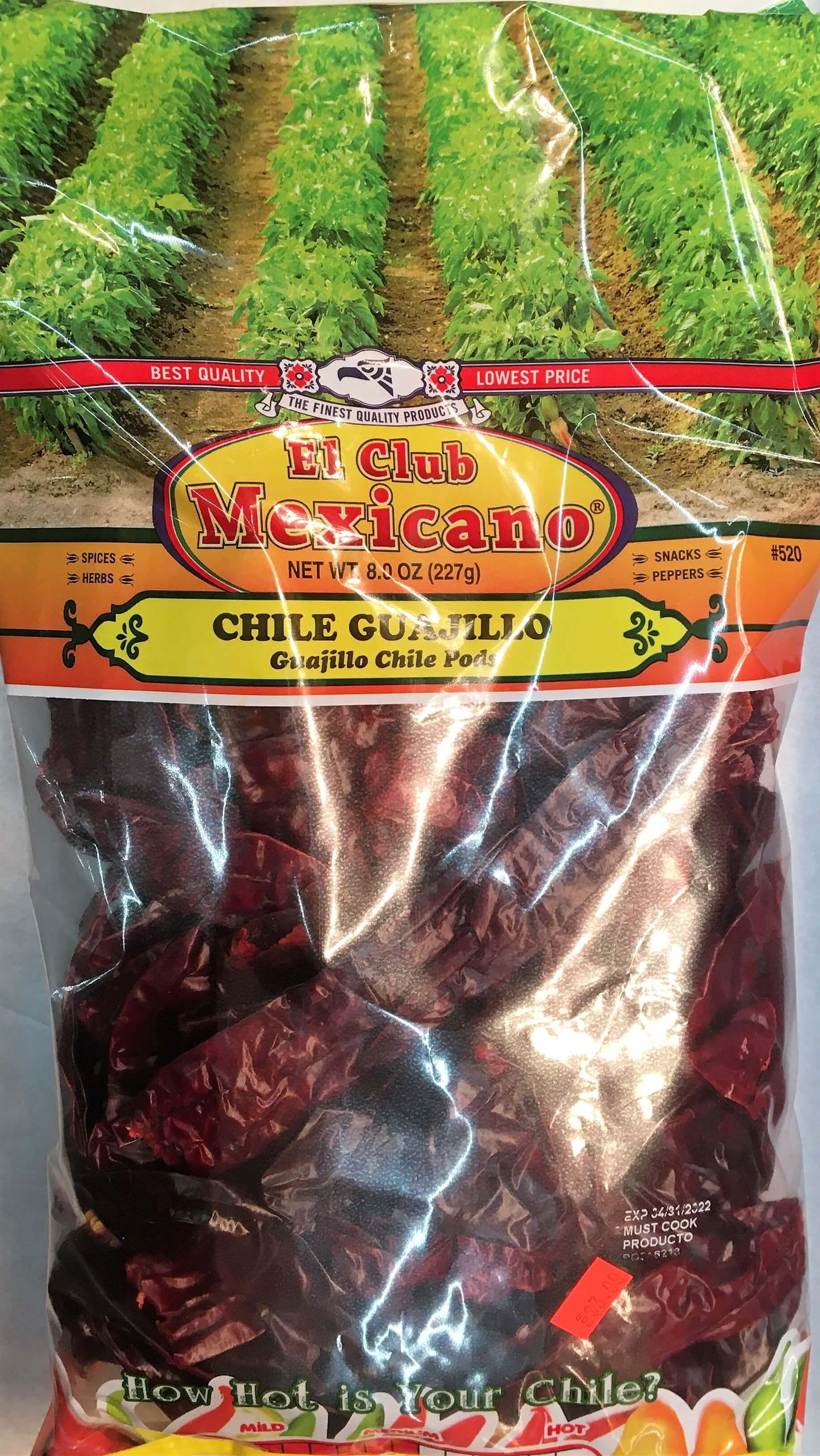 El Club Mexicano - Guajillo Chili Pods 8.0 oz.