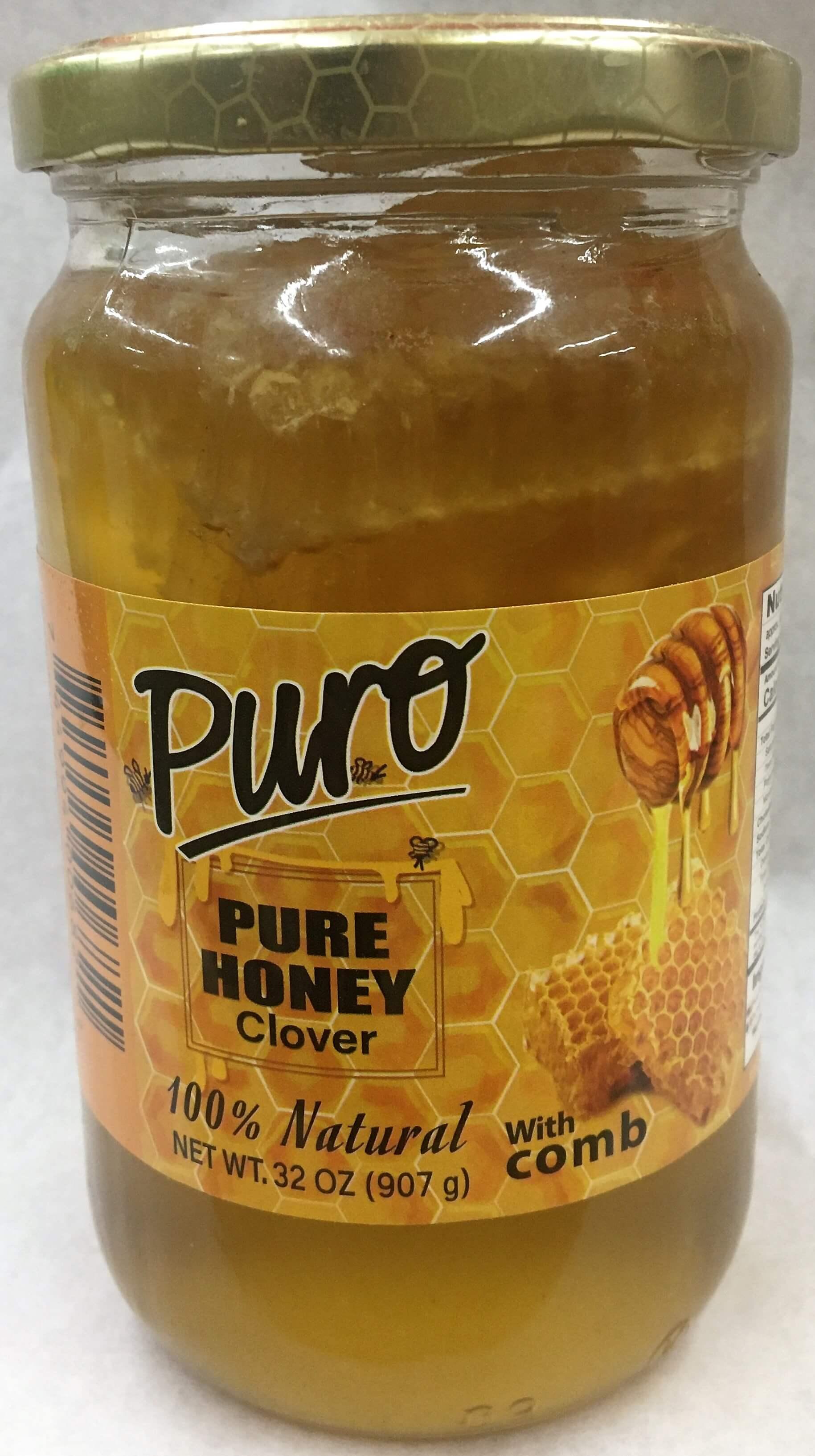 Puro - Pure Honey Clover with Comb 32 oz