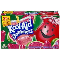 Kool-Aid - Jammers Watermelon Flavored Drink, 10 ct - Pouches, 60.0 fl oz Box