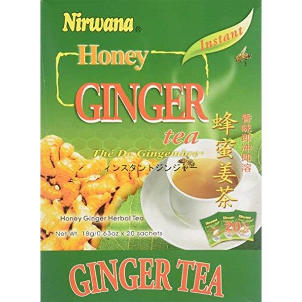 Nirwana - Instant Honey Ginger Tea 0.63oz X 20 Sachets