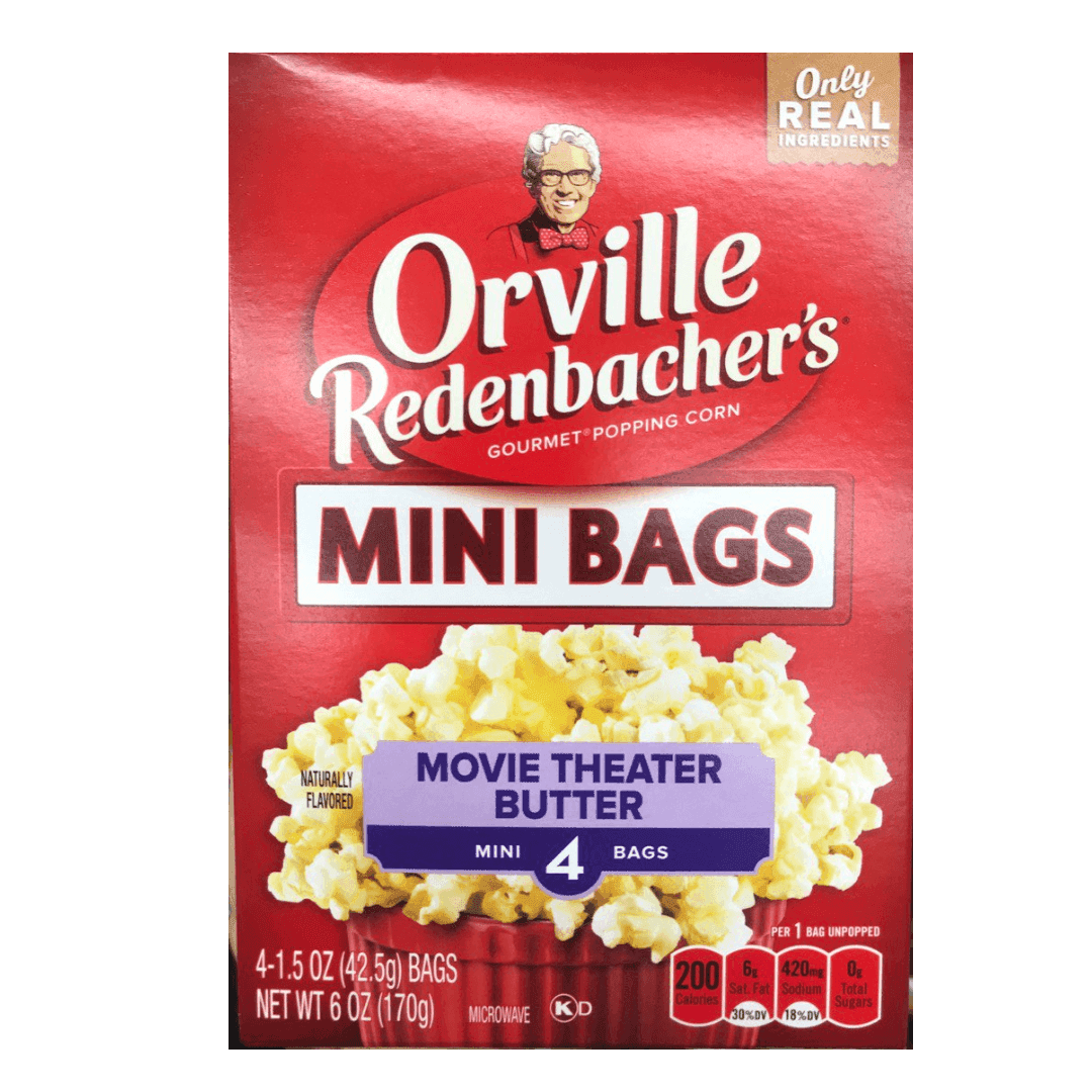 Orville Redenbacher's - Mini Bags Novie Theater popcorn butter 4ct, 6oz