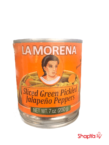 La Morena - Sliced Green Pickled Jalapeño Peppers 7oz