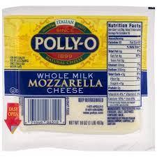 Polly-o - Whole Milk Mozzarella Cheese 16oz