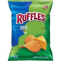 Ruffles - Queso Cheese Potato Chips 8.5 Ounce Bag