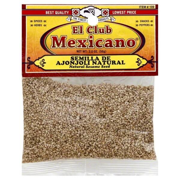 El Club Mexicano - Natural Sesame Seed 2 oz.