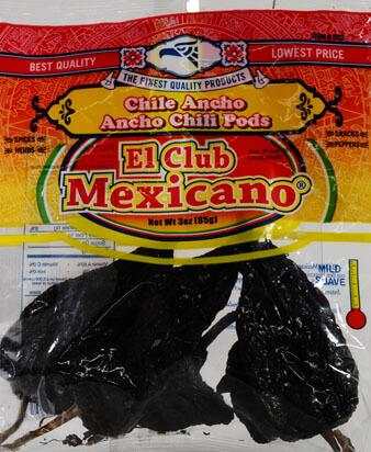 El Club Mexicano - Ancho Chili Pods 3 oz.