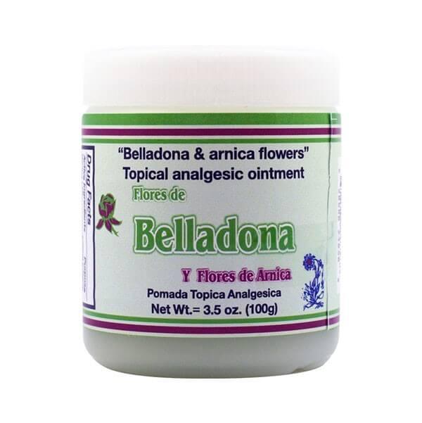Flores de Belladona y Flores de Arnica - Belladona & Arnica Flowers, Topical Analgesic Ointment 3.5oz