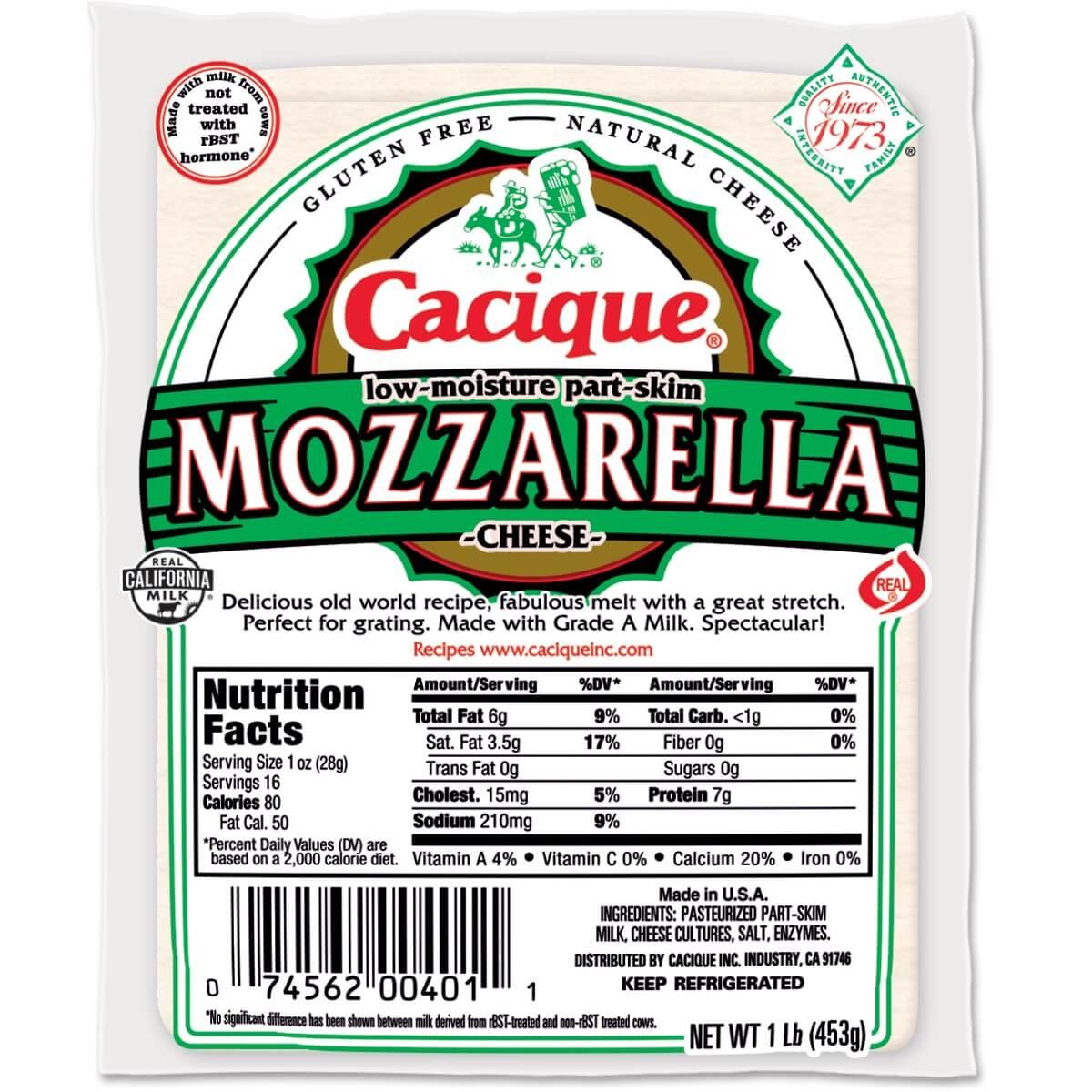 Cacique - Mozzarella Cheese 1Lb.