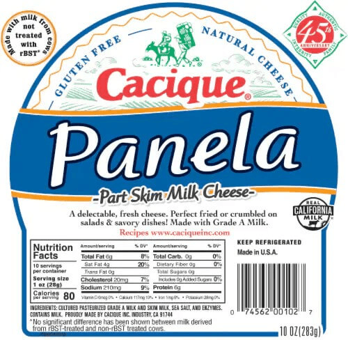 Cacique - Part Skim Milk Cheese Panela 10 oz