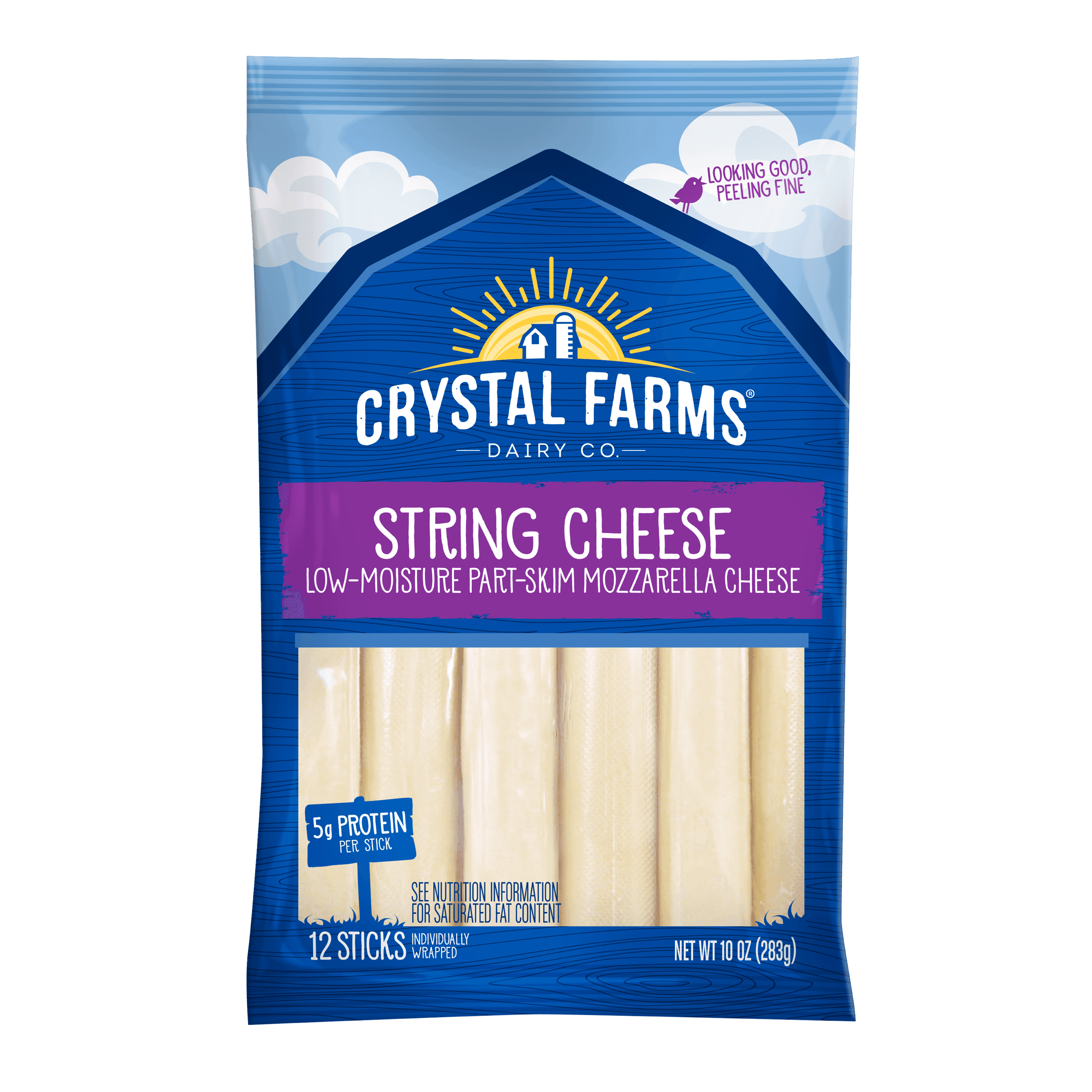 Crystal Farms - String Cheese, 12 sticks, 10oz