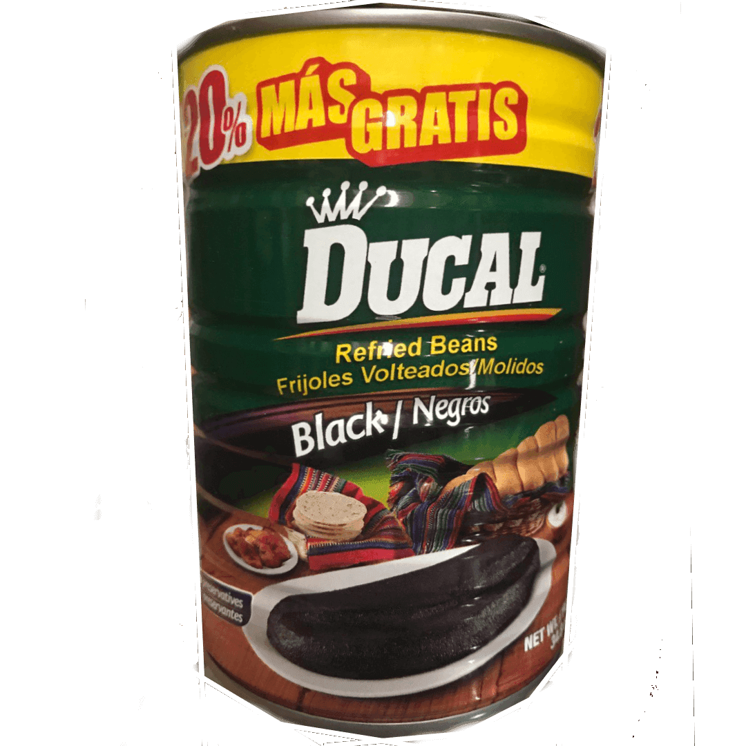 Ducal Refried Beans Black Negros - 34.8oz Can