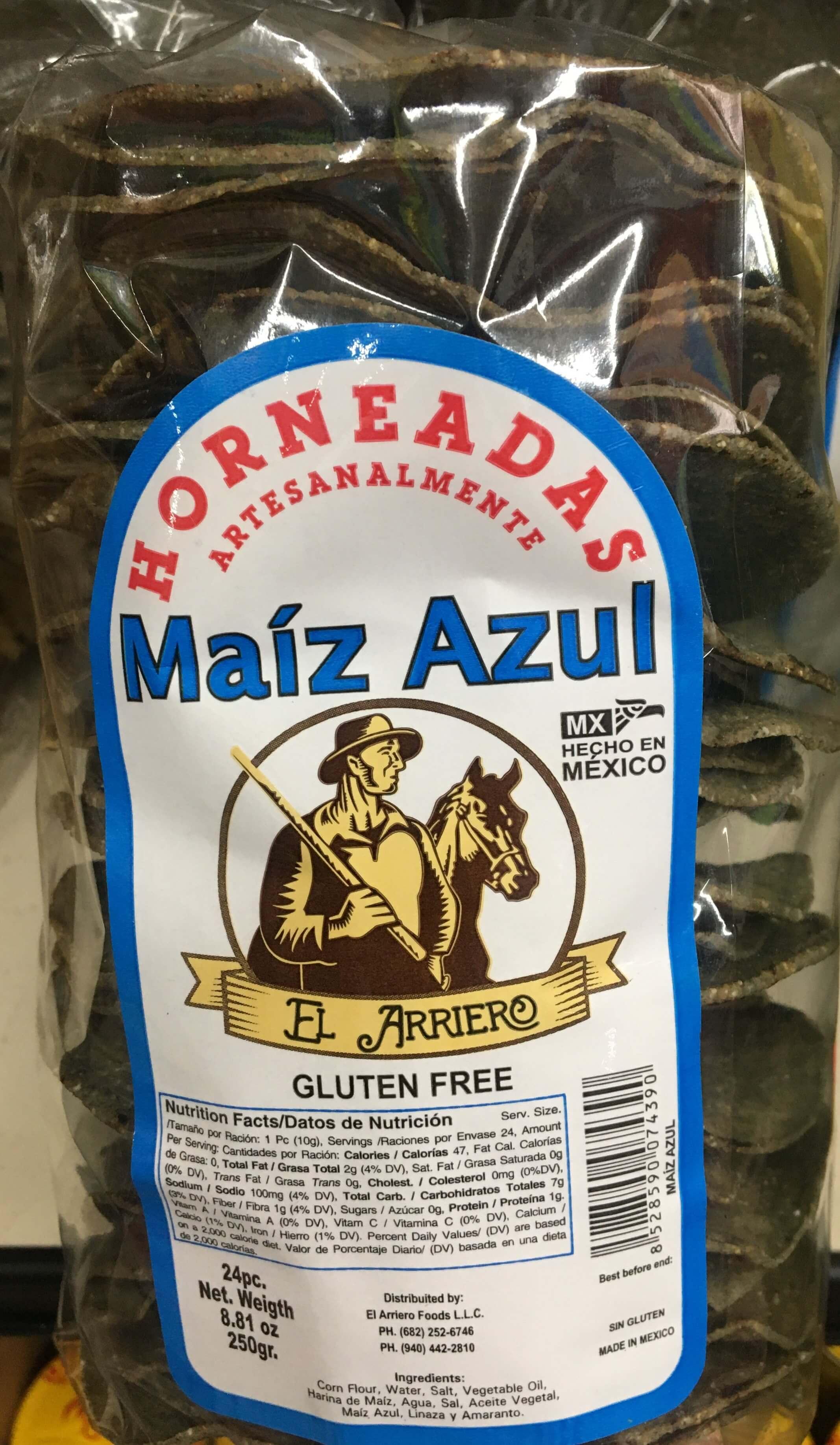 El Arriero - Tortillas Maiz Azul Gluten Free 8.81oz