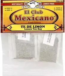 El Club Mexicano - Lemon Tea Bag 8 count.