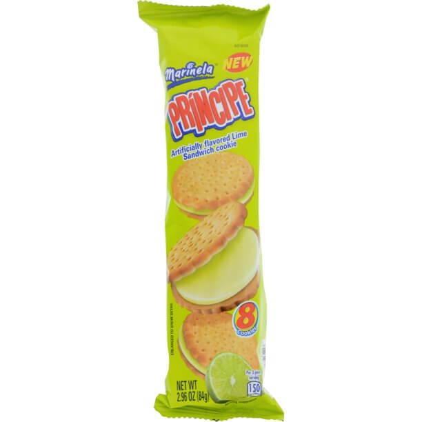 Marinela - Principe Sandwich Cookies With Lime flavored filling 2.96oz