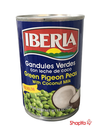 Iberia - Green Pigeon Peas with Coconut Milk 15oz