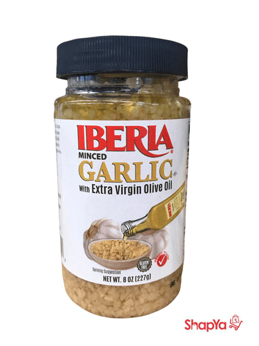 Iberia - Minced Garlic with Extra Virgin Oilive Oil 8oz