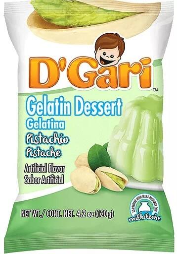 D'Gari - Gelatin Dessert, Pistachio Flavor 4.2 oz