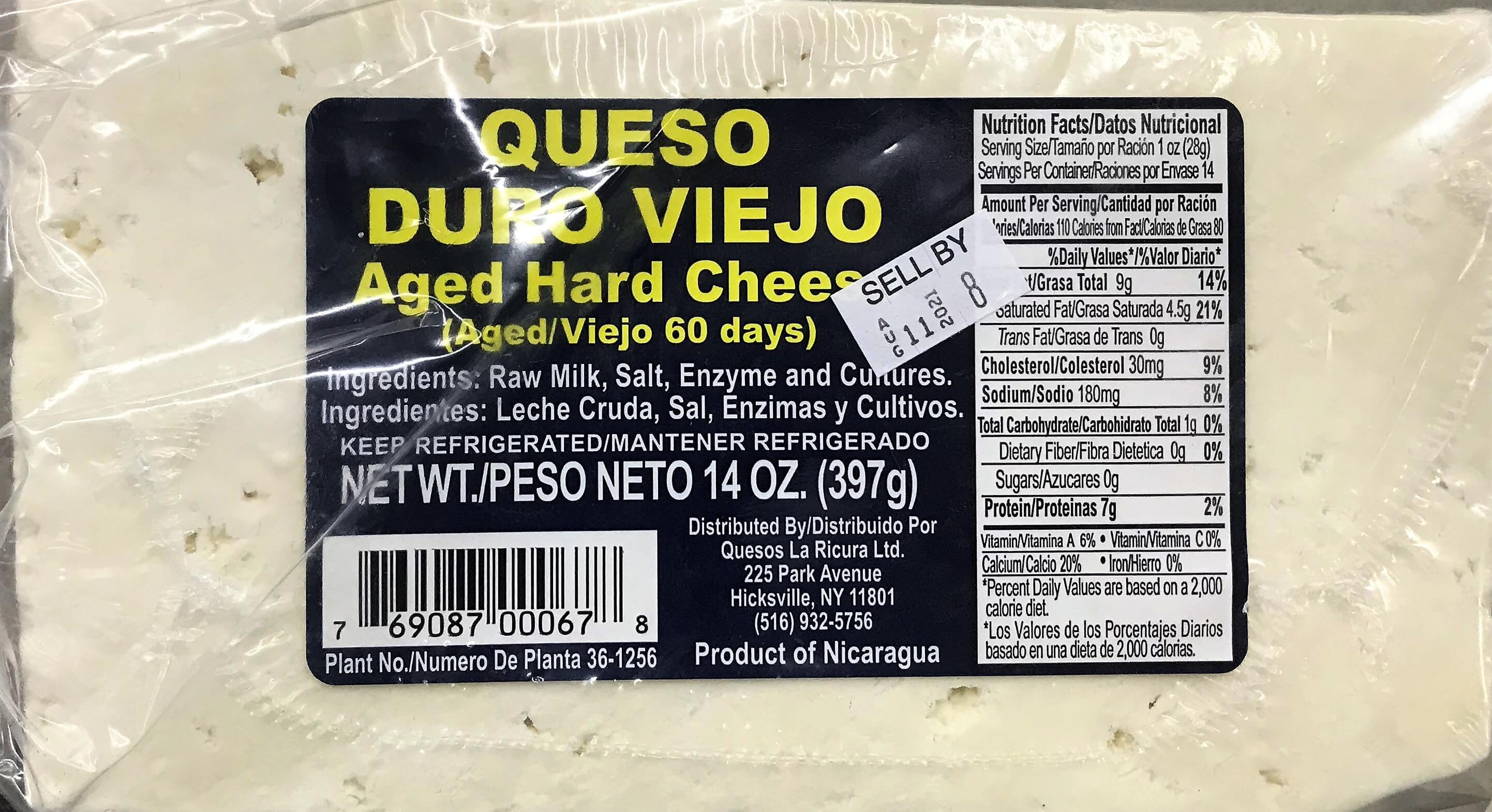 La Ricura - Aged Hard Cheese 14 oz