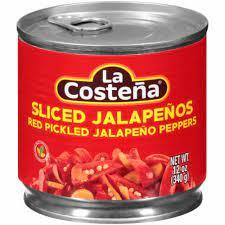 La Costeña - Sliced Jalapeño Red Pickled Jalapeño 12oz
