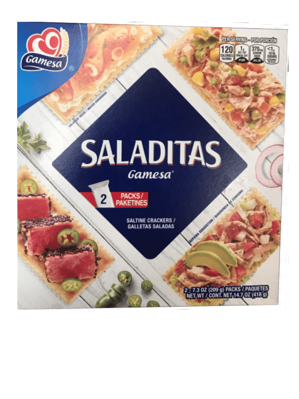 Gamesa - Saladitas 2Ct/7.3oz Packs